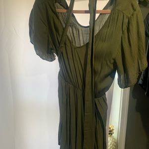Small olive romper